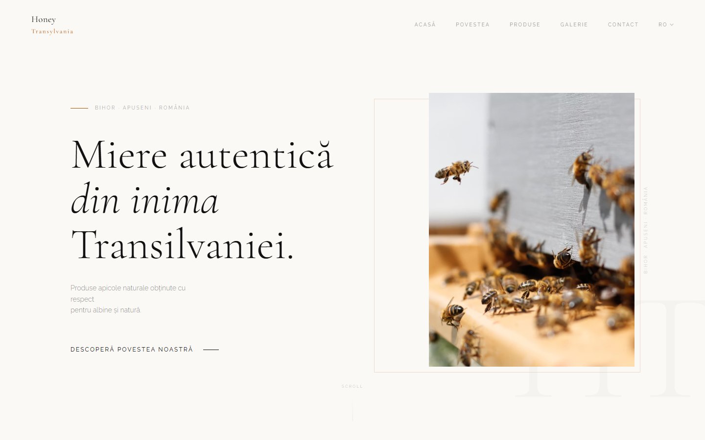 Pagina principală honeytransylvania.ro